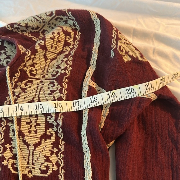 ❤️ Isabel Marant Étoile Burgundy Long Sleeve Dress - Picture 4 of 8